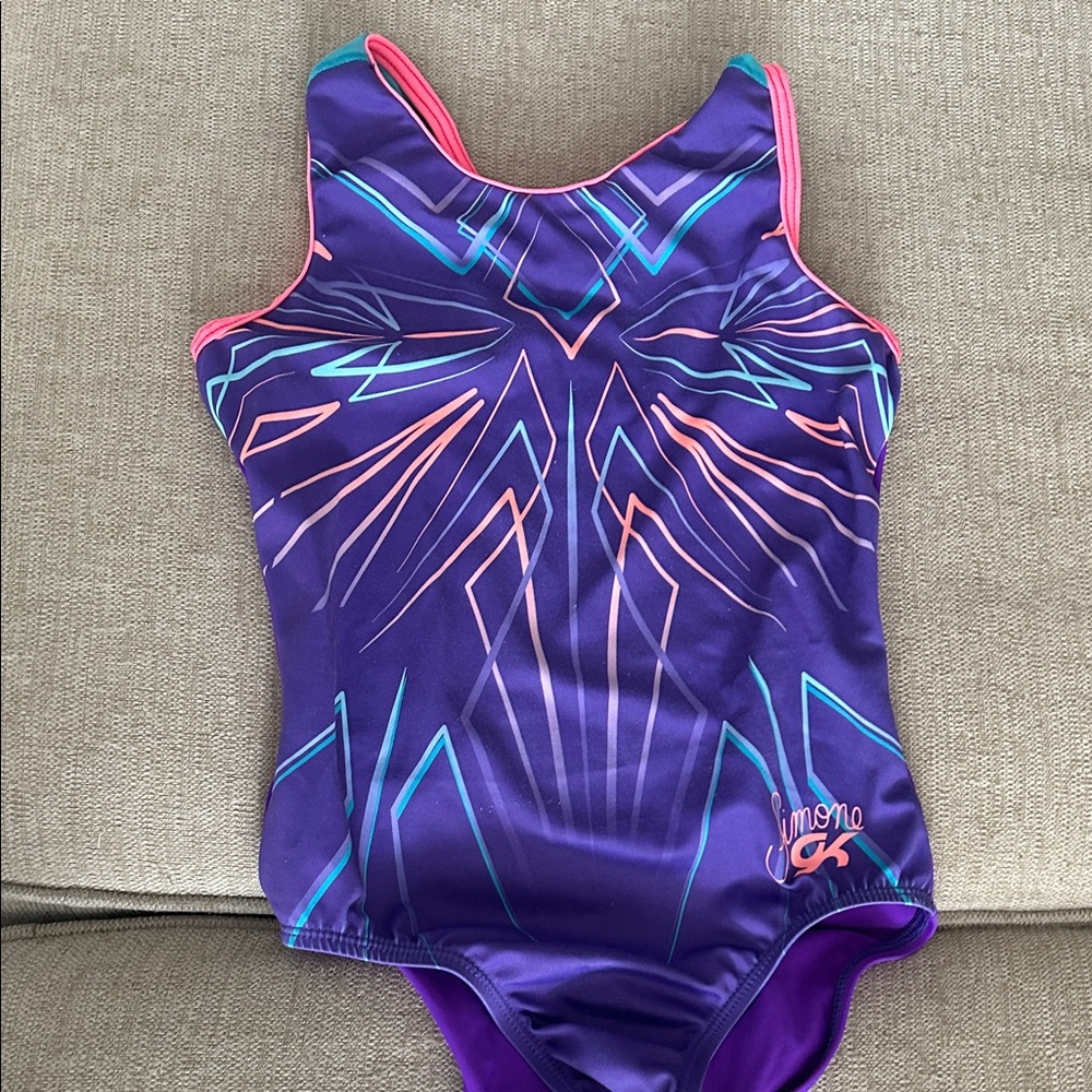 GK Purple and Pink Kids Leotard